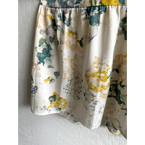 A New Day Short Sleeve Tie-Dye V-Neck Flare Dress Womens Size S White - Picture 10 of 16